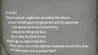 The Awakened Sinner (A Puritan Prayer from the Valley of Vision)
