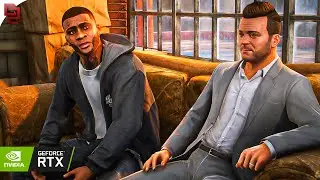 GTA V: 'Cleaning out the Bureau' Mission RTX&trade; 3090 Gameplay [4k] Max Settings - QuantV Graphics MOD