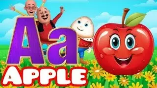 Phonics song with words & Pictures -A for apple | A to Z alphabet song with cute pictures for kids.