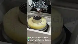Mouth grinding &ndash; vacuum flask  #factory #factoryproducts #machine #sunglory #copper #tumbler