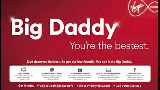 VIRGIN MEDIA BIG DADDY. @virginmedia ASMR SALINA AKTAR @Virgin YOUTUBE THE ADVERT 5TH SEPTEMBER 2015