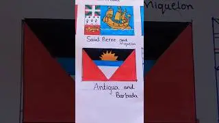 Antigua and Barbuda flag🇦🇬| #shorts #countryflag #Antiguaandbarbuda