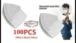 PM2.5 Filter Paper Anti Haze Mouth Mask Anti Dust Mask Activated Carbon Filter Paper Health Care
