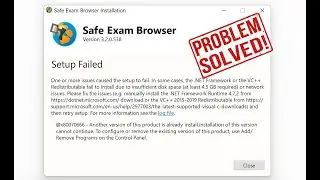 ✅ SAFE EXAM BROWSER ERROR 2025 &ndash; 100% FIXED!  SEB Not Opening  Installation Failed Windows 10/11