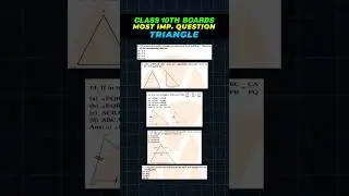DON&rsquo;T Miss This! 😨 Triangles Most Important  Questions | Class 10 Maths 🔥#maths #cbse #exam