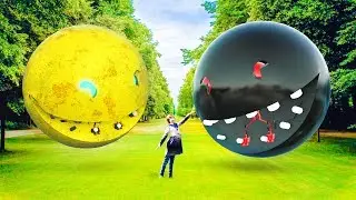 Real life Pacman. Creating a Black Pacman