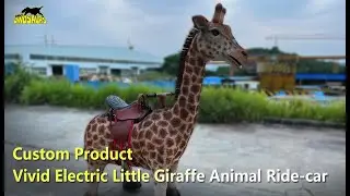 Vivid Electric Little Giraffe Animal Ride-car | Custom Product