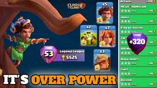 OP Spam Attack Strategy with Root Raider, Valkyrie Druid Overgrowth spell (clash of clans) #TH16