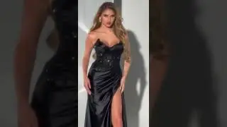Jovani 43848 - Embroidered Prom Dress with Slit