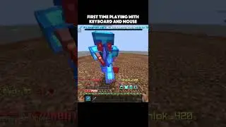 First gameplay with keyboard and mouse #viralvideo #mincraftpvp #minecraft #gaming #pvp #viralshorts