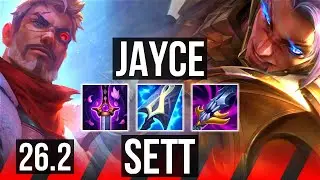 JAYCE vs SETT (TOP) | Perfect KDA: 10/0/3 | NA Master | 26.2