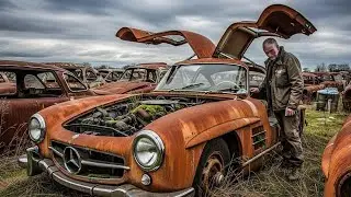 &ldquo;Abandoned Mercedes 300SL Gullwing Left to Rust in a Forgotten Graveyard 
