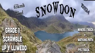 SNOWDON via Y Liwedd ridge! A sketchy, Cold & windy hike/wales, Snowdonia 🏴󠁧󠁢󠁷󠁬󠁳󠁿 14. 10.2021