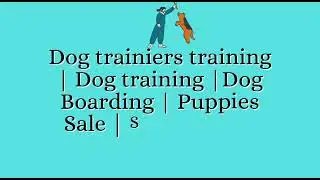 Dog Trainers Training | Behaviour Shaping| Dog Training| Dog Boarding | Stud Service | Dog Sale |