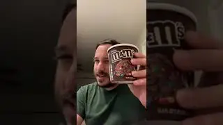Trying M&M Chocolate Ice Cream