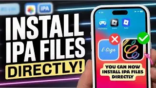 Install IPA Files on iPhone/iPad Without ANY App (No AltStore, No Esign)
