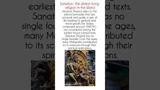 Sanatan Dharma-No founder. No beginning. Only eternal truth. #sanatandharma #vedas  #vedic