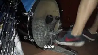 Bass drum techniques *heel down - heel up - slide - heel toe - swivel*
