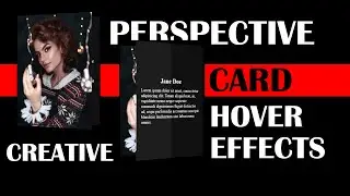 3D Perspective Flat Card Effect On Hover Using Only HTML & CSS | CSS Image Hover Effects