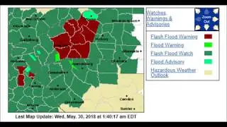(MUST WATCH!) Flash Flood Emergency for a Dam Failure in North Carolina - 05/30/18
