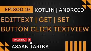 EditText in Android Tutorial | Get | Set Values & Button Click Event | TextView | Android Studio 📱