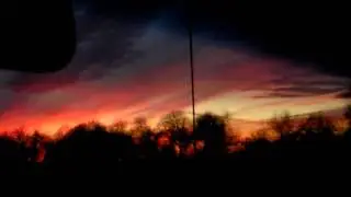 Winter Sunset over Russbaker Way