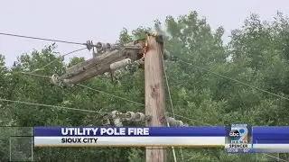 Utility Pole Fire