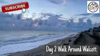 Walcott-On-Sea Norfolk | Peaceful Coastal Walk & Stunning Sea Views | Relaxing 4K Walk