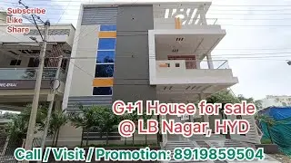 G+1 house for sale in LB nagar Hyderabad #realestate #home 