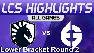 TL vs EG ALL GAMES Highlights LCS Playoffs 2023 Lower Bracket Round 2 Team Liquid vs Evil Geniuses