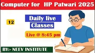 HP Patwari 2025 | Out put Devices | Computer Online Class || By Neev Instiute