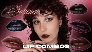 my favorite autumn lip combos | burgundy, red, chocolate & more