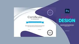 How to create a Professional certificate Template | Adobe Photoshop & Illustrator Tutorial