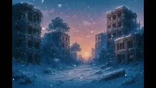 Abandoned City, Nature Returns With A Snowstorm || RETRO PİXELART SLEEP