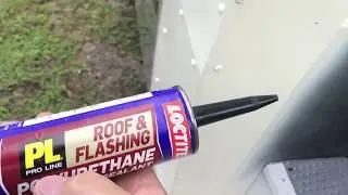 Using polyurethane sealant around the windshield
