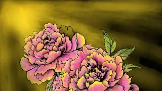 Penup coloring flowers tutorial for beginners