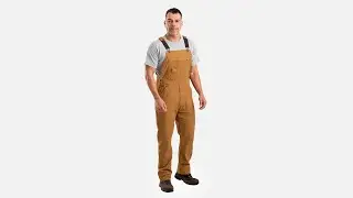 Berne&reg; Men's Highland Flex Unlined Duck Bib Overall