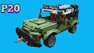 (20) Assemble lego military vehicle P20