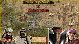 FREDERICK & SALADIN 🆚 EMIR & WAZIR | Stronghold Crusader Game