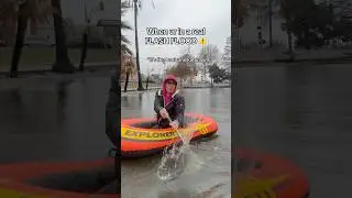 TRAPPED in a real flash flood: