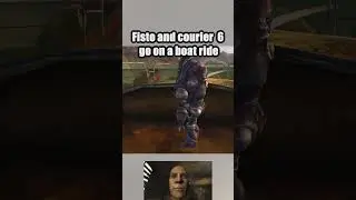Fisto and courier 6 go on a boat ride  #falloutuniverse