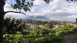 Walking walking in the morning with beautifull view of gunung salak #shrotsvideo #fypシ゚viral 