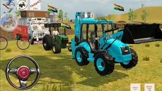 🔴DRIVE TRACTOR 🚧AND TRACTOR TROLLY LODING  BORY🚜 FROM DUMFER TRUCK IN GAME #truck #jcb # #BADALGAMER