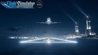 MD-11's Icy Descent: Landing Cargo at Greenland Space Base, Thule #MD11 #AerospaceEngineering