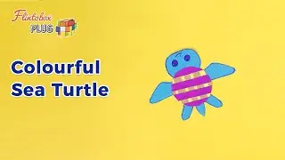 Colourful Sea Turtle | 5 Minute DIY Easy Craft | Flintoclass@HOME