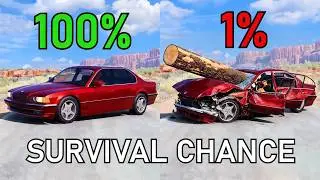Realistic Survival Chance Crashes #2 | BeamNG.drive