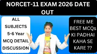 NORCET-11 EXAM 2026 DATE OUT || FREE BEST MCQs SERIES || #aiims #norcetmcq #nursing #video #bsc