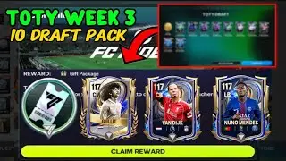 HOW TO GET DRAFT VOUCHERS 10 PACK OPENING WEEK 3 GULLIT VAN DIJK TOTY EVENT IN EA FC FIFA MOBILE 26
