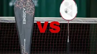 Comparison between adrenex r501 vs Yonex ZR 100 light #badminton 