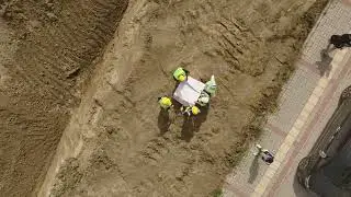 project planning aerial of engineers and architec
